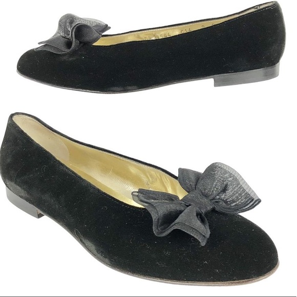 ferragamo velvet flats